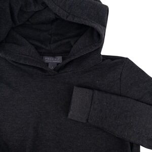 Free Fly Women's Small Black Bamboo Hoodie Outdoor Stretch Pullover Sweater Crop